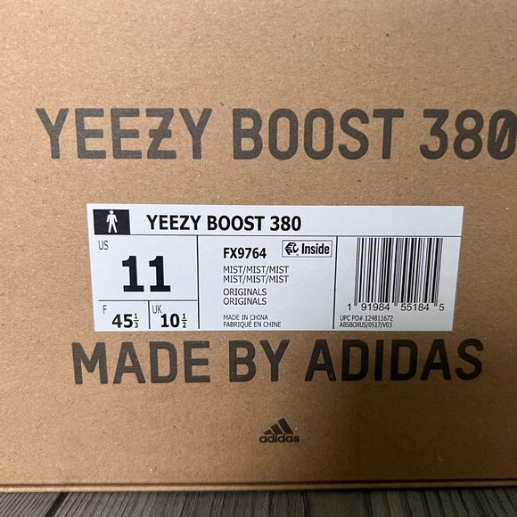 Pre Owned YEEZY BOOST 380- Mist - Picture 7 of 7